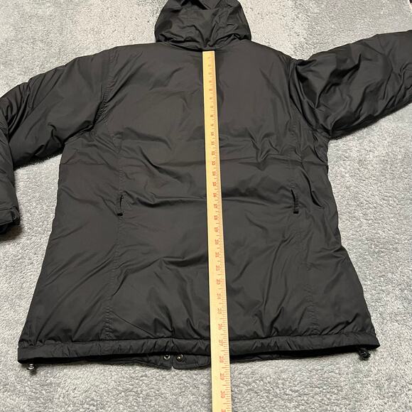 Lands End Coat Womens Large Petite Black Down Hooded Winter Jacket - Picture 5 of 8
